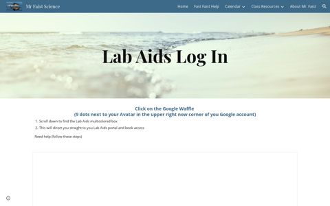 Mr Faist Science - Lab Aids Log In - Google Sites