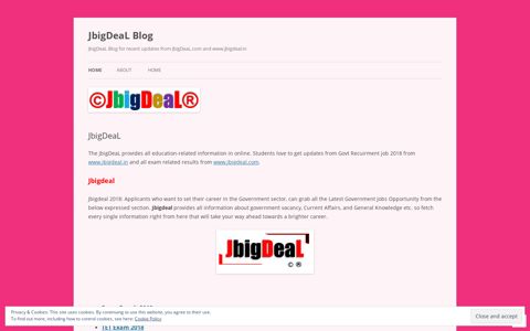 JbigDeaL Blog | JbigDeaL Blog for recent updates from ...