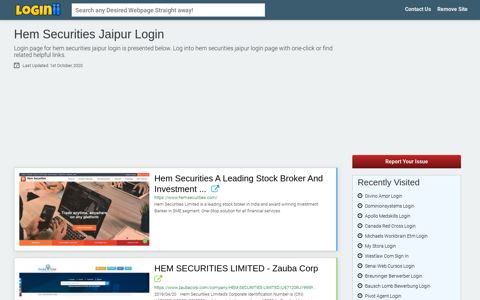 Hem Securities Jaipur Login - Loginii.com