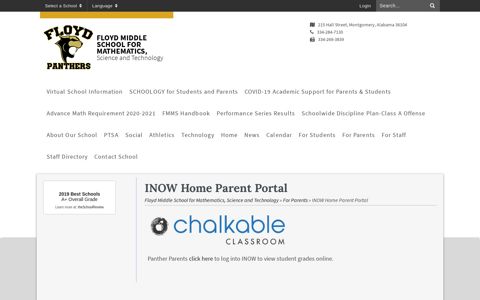 INOW Home Parent Portal - Floyd Middle School for ...