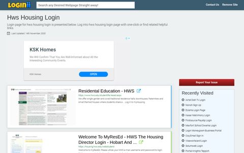 Hws Housing Login - Loginii.com