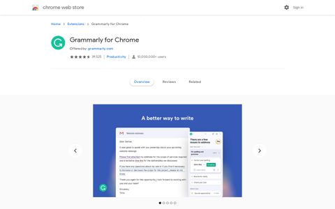 Grammarly for Chrome