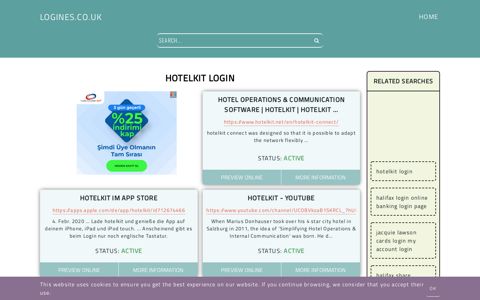 hotelkit login - General Information about Login - Logines.co.uk
