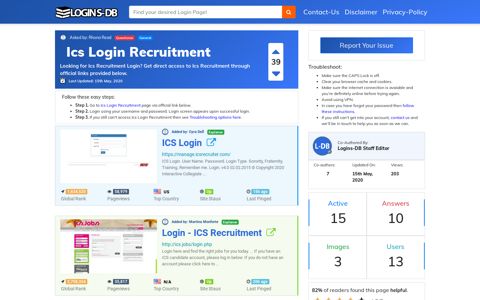 Ics Login Recruitment - Logins-DB