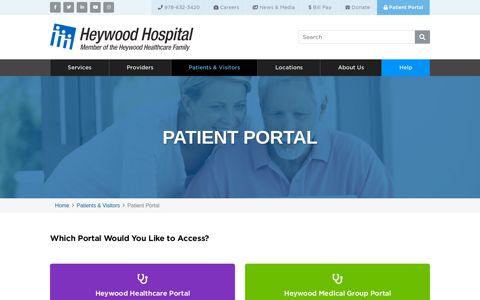 Patient Portal // Heywood Hospital