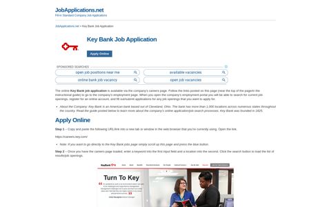 Key Bank Job Application - Apply Online