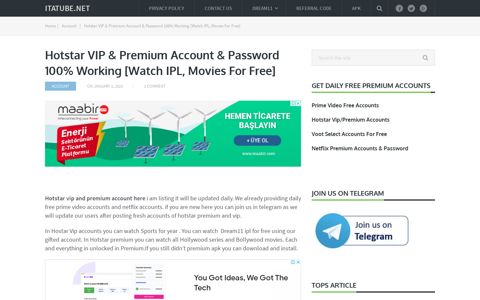 Hotstar VIP & Premium Account & Password for Giveaway ...