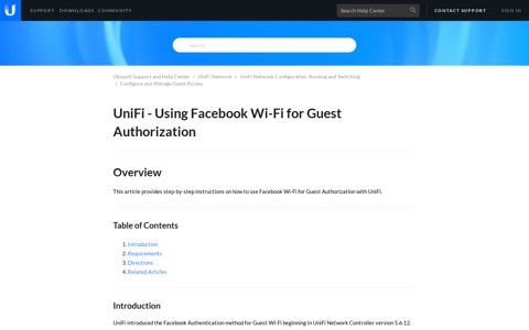 UniFi - Using Facebook Wi-Fi for Guest Authorization ...