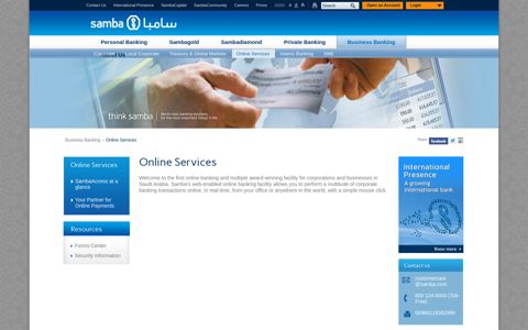 Online Services | Business Banking | Samba