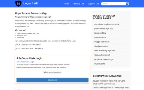 https access jobcorps org - Official Login Page [100% Verified]