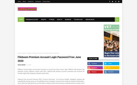 Fileboom Premium Account Login Password Free June 2020