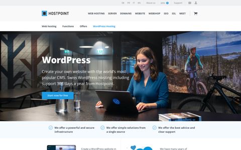 WordPress hosting | Your website with the most ... - Hostpoint