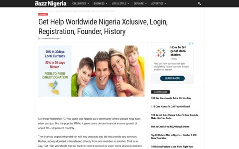 Get Help Worldwide Nigeria Xclusive, Login, Registration ...