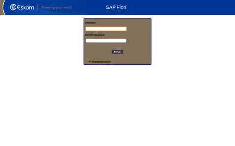 SAP Fiori Login