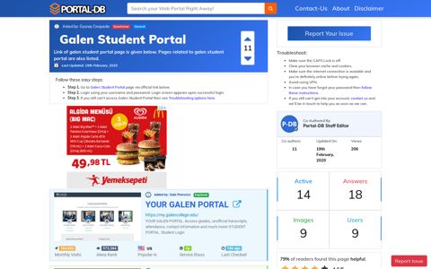 Galen Student Portal