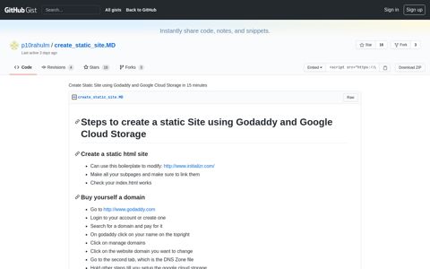 Create Static Site using Godaddy and Google Cloud Storage ...