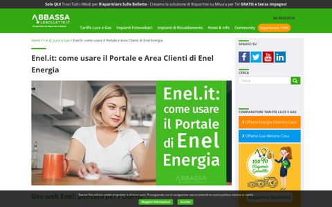 Enel.it: come usare il Portale e Area Clienti di Enel Energia