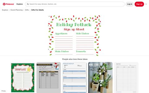Holiday Potluck Sign up Sheet - Just What We Eat | Holidays ...