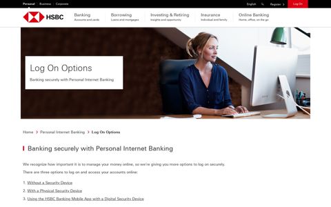 Log On - Online Banking - HSBC Bank USA