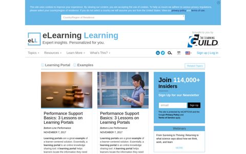 Learning Portal and Examples - eLearning Learning