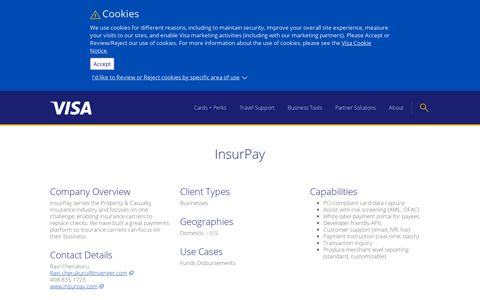 Insurpay | Visa Direct Partners | Visa