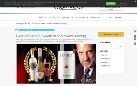 Giordano wines, excellent and award winning | Giordano Vini