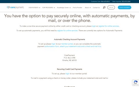 How To Make A Payment Securely Online | CarePayment