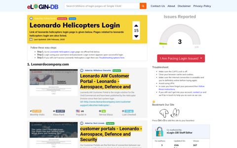 Leonardo Helicopters Login