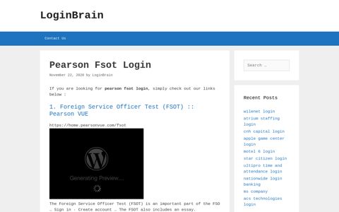 pearson fsot login - LoginBrain