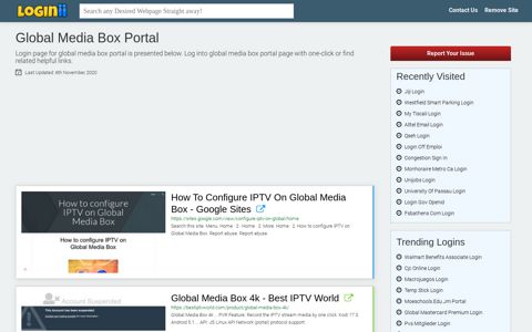Global Media Box Portal - Loginii.com