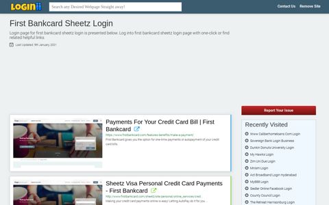 First Bankcard Sheetz Login - Loginii.com