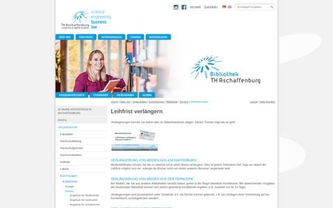 Leihfrist verlängern - Hochschule Aschaffenburg