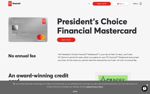 PC Financial Mastercard | PC Financial