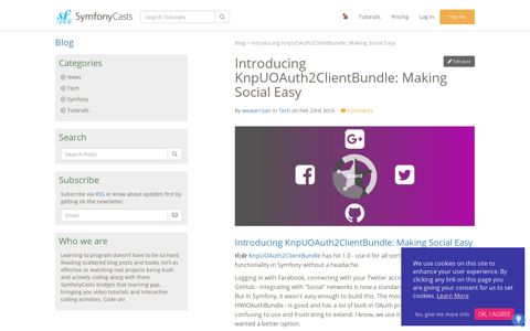 Introducing KnpUOAuth2ClientBundle: Making Social Easy ...