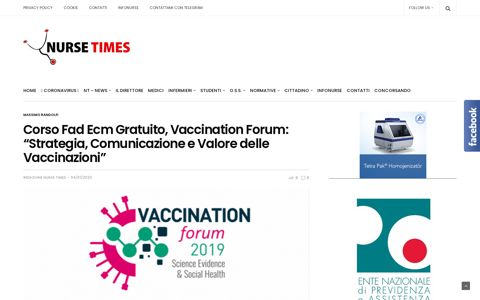 Corso Fad Ecm Gratuito, Vaccination Forum: “Strategia ...
