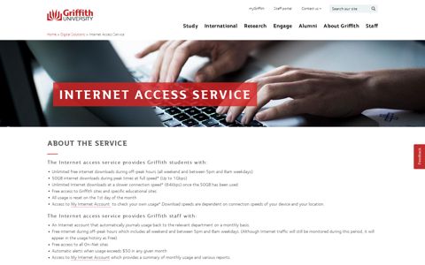 Internet Access Service - Griffith University
