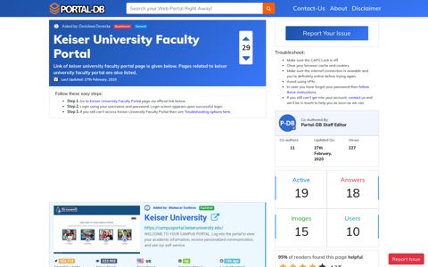 Keiser University Faculty Portal