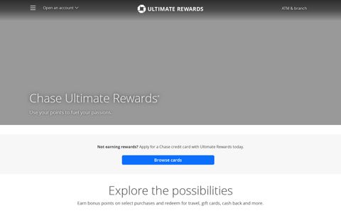 Ultimate Rewards | Credit Cards | Chase.com - Chase Bank
