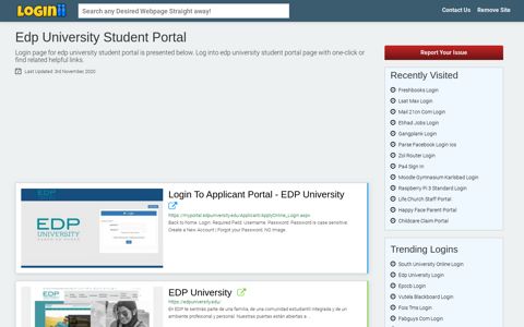 Edp University Student Portal - Loginii.com
