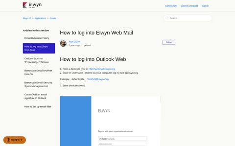 How to log into Elwyn Web Mail – Elwyn IT