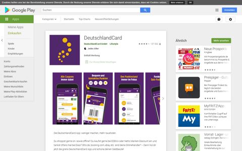 DeutschlandCard – Apps bei Google Play