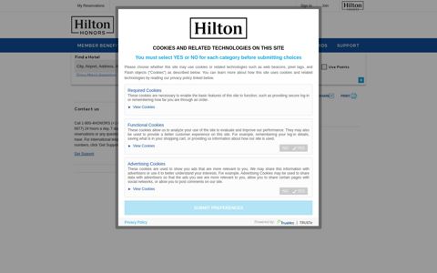 Redeem Points - Hilton Honors
