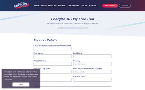 Free trial - Energize