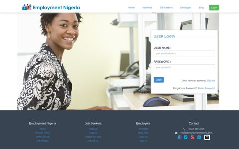 User Login | Employment Nigeria