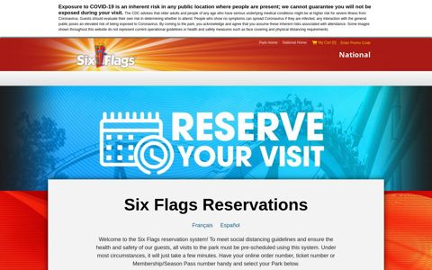 Six Flags Reservations | Six Flags