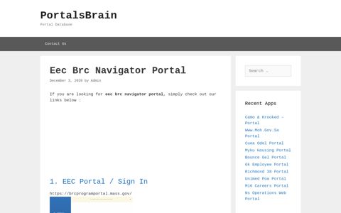 Eec Brc Navigator - Eec Portal / Sign In