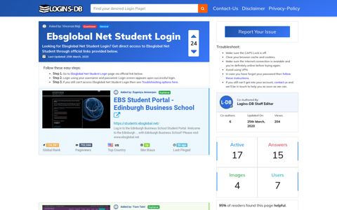 Ebsglobal Net Student Login - Logins-DB