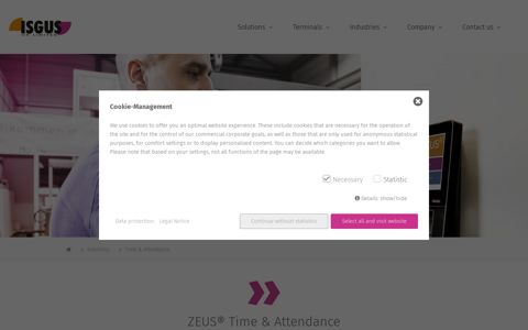 ZEUS® Time & Attendance - Isgus (UK)