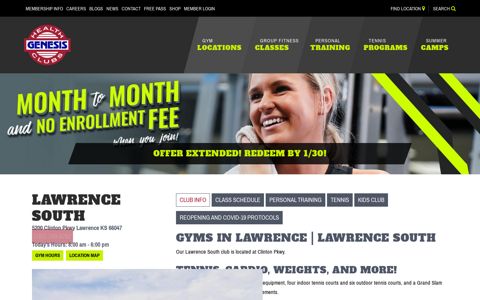 Lawrence Gym | Genesis Health Clubs Lawrence South