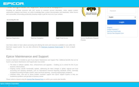 EpicCare - Support Web Portal - ServiceNow